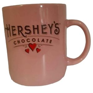Oversize Hershey's Chocolate Hearts Mug By Gallerie For Hershey Company Mauve
